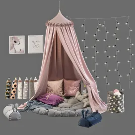 Children’s canopy with decor